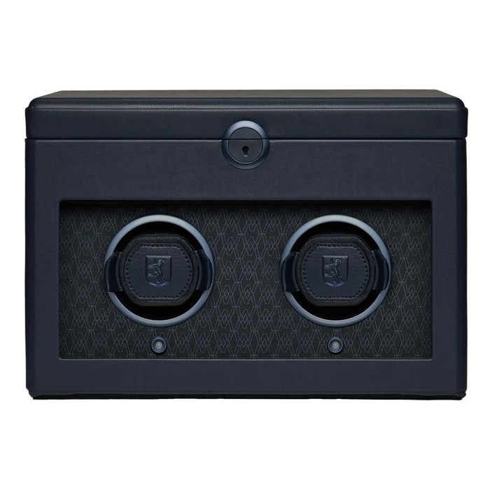 WOLF Earth Double Watch Winder in Midnight Blue