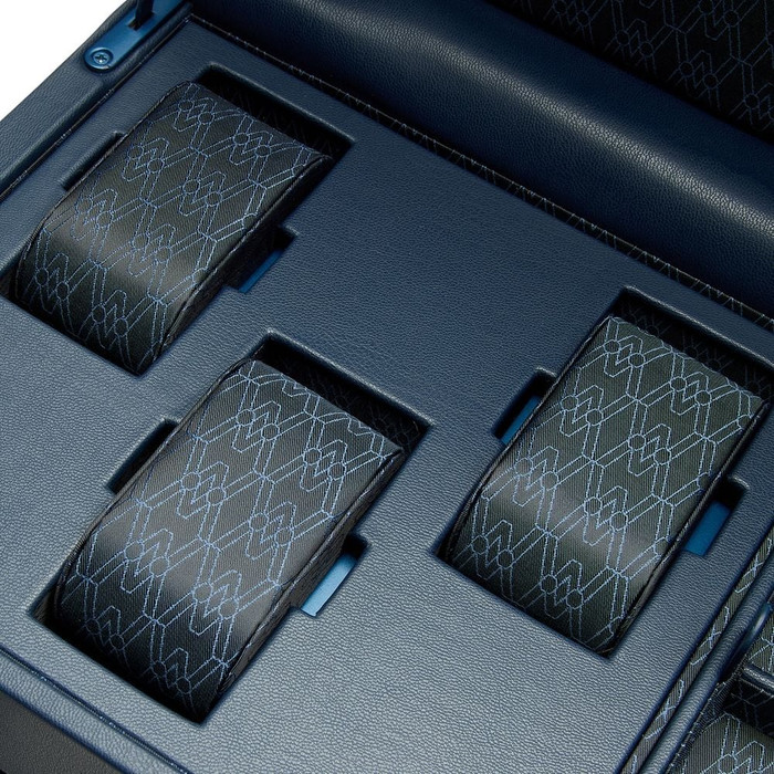 WOLF Earth Double Watch Winder in Midnight Blue