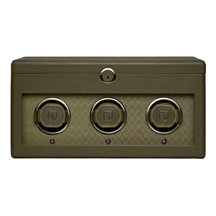 WOLF Earth Triple Watch Winder in Olive