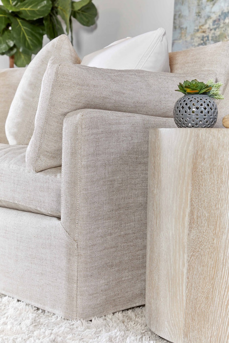 Essentials For Living  Lena 95" Slope Arm Slipcover Sofa - Bisque, Espresso
