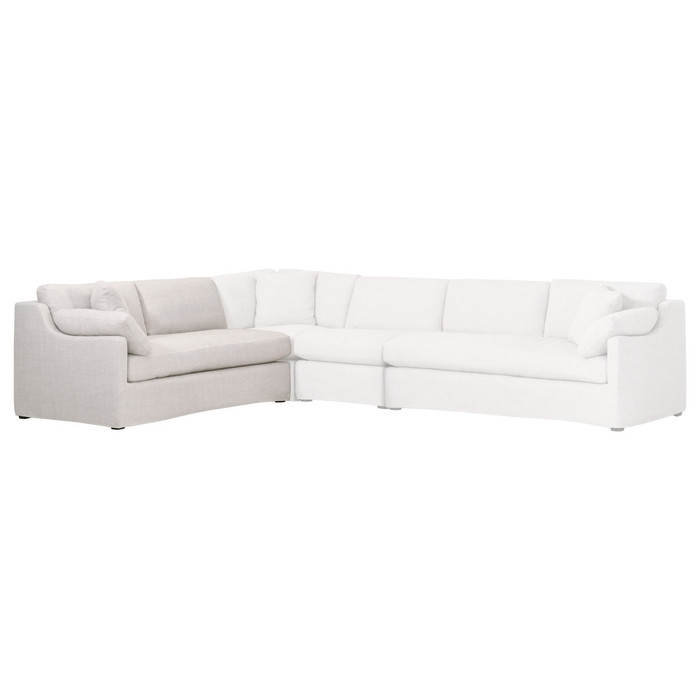 Essentials For Living  Lena Modular Slipcover 2-Seat Left Slope Arm Sofa