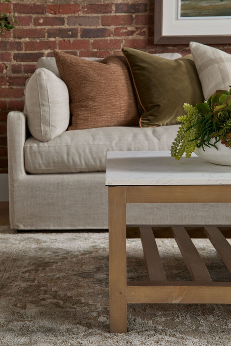 Essentials For Living  Lena Modular Slipcover 2-Seat Left Slope Arm Sofa