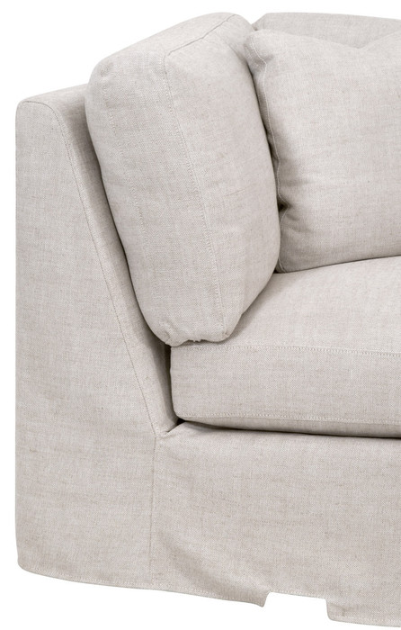 Essentials For Living – Lena Modular Slipcover Corner Chair
