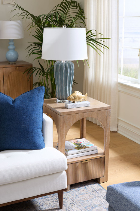 Villa & House - Malibu Lamp Without Shade, Polar Mist