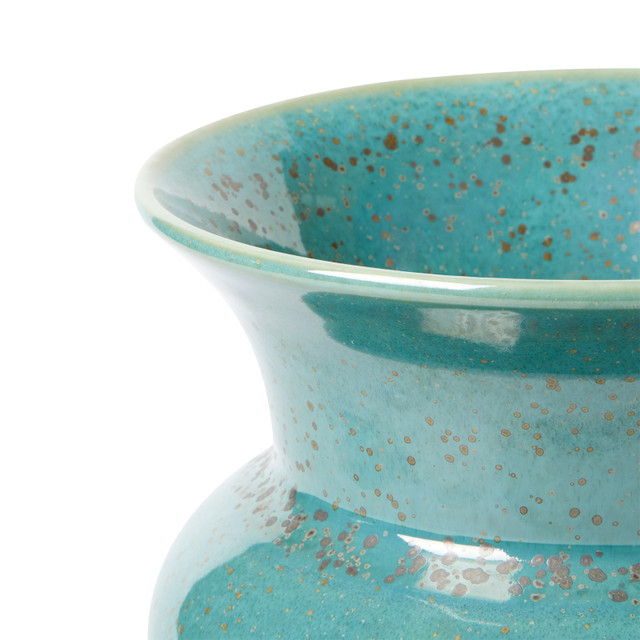 Villa & House - Olympia Medium Vase, Mottled Turquoise