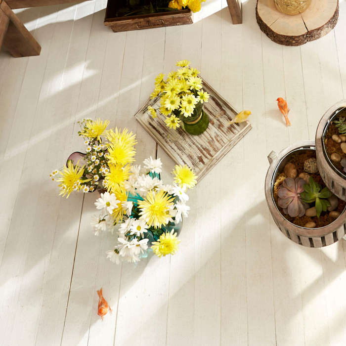 Cascade Screen Planter in Antique White by Cyan Design