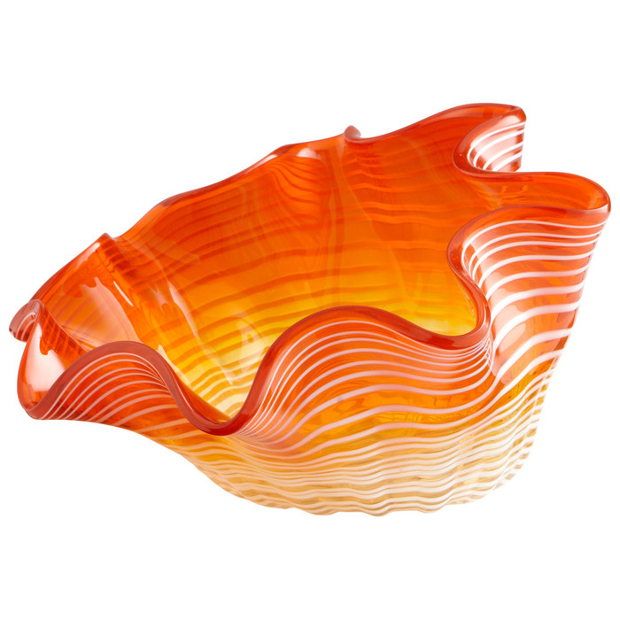 Small Teacup Party Bowl in Orange by Cyan Design