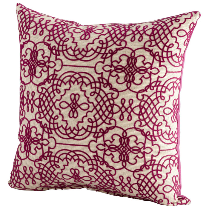 St. Lucia Pillow in Purple And White by Cyan Design