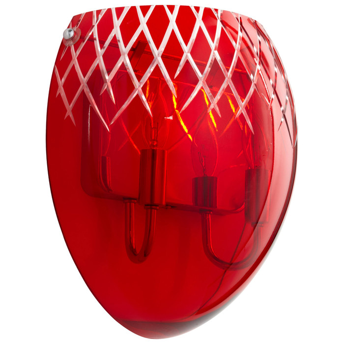 Etched Sconce 2-Light in Red by Cyan Design