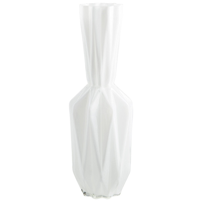 Large Infinity Origami Vase in White by Cyan Design