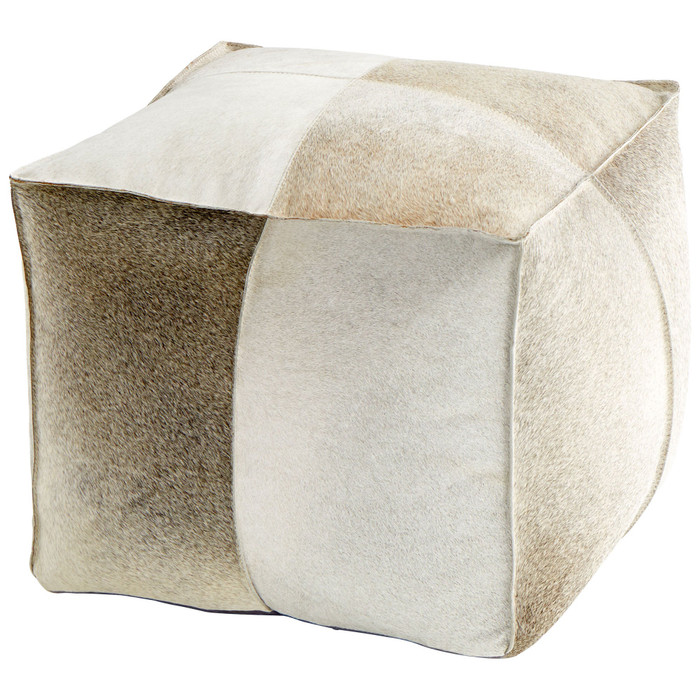 Brixton Pouf in Grey by Cyan Design