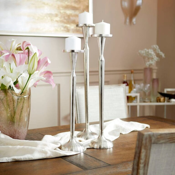 Medium Reveri Candleholder in Nickel by Cyan Design