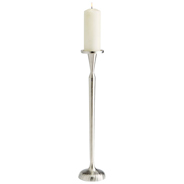 Large Reveri Candleholder in Nickel by Cyan Design