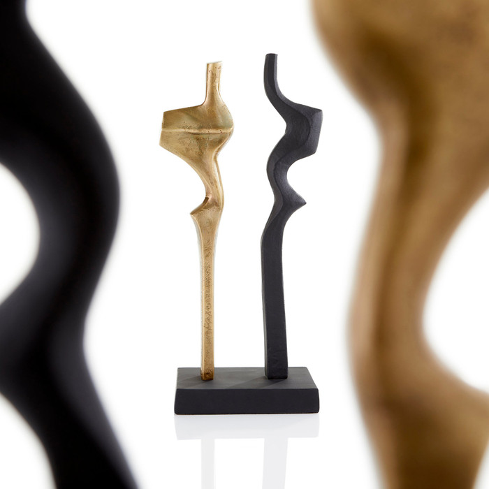 Britons Sculpture in Antique Brass And Black by Cyan Design