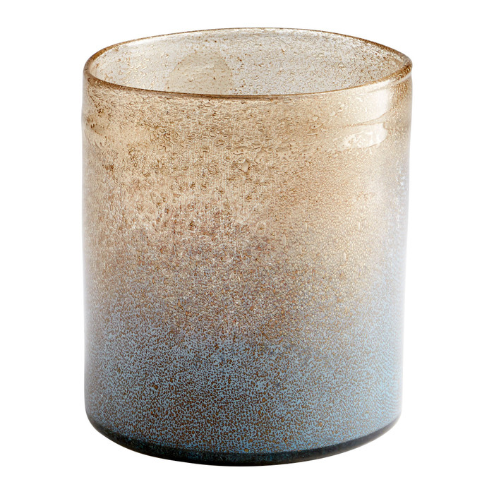 Triton Vase in Blue & Gold Dust by Cyan Design