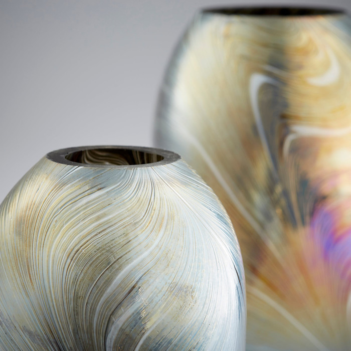 Small Fiorello Vase in Damascus Grey by Cyan Design
