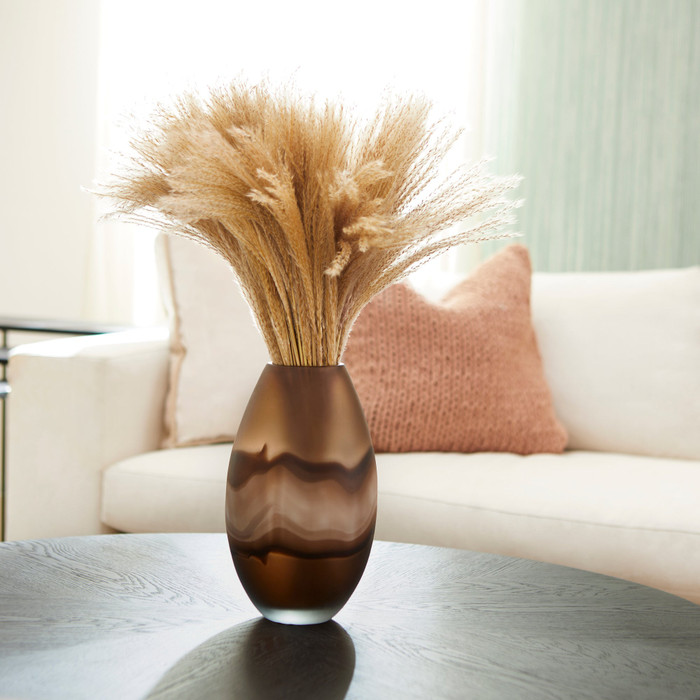 Small Nina Vase in Amber Swirl by Cyan Design