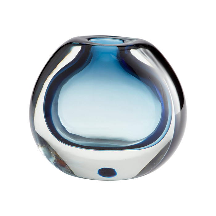 Small Jacinta Vase in Blue by Cyan Design