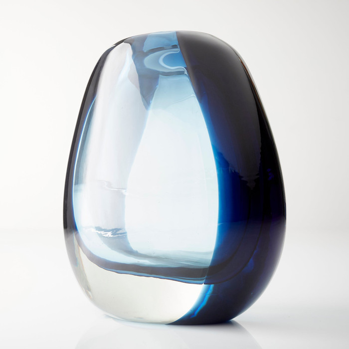 Small Jacinta Vase in Blue by Cyan Design