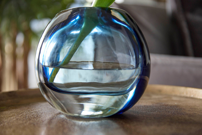 Small Jacinta Vase in Blue by Cyan Design