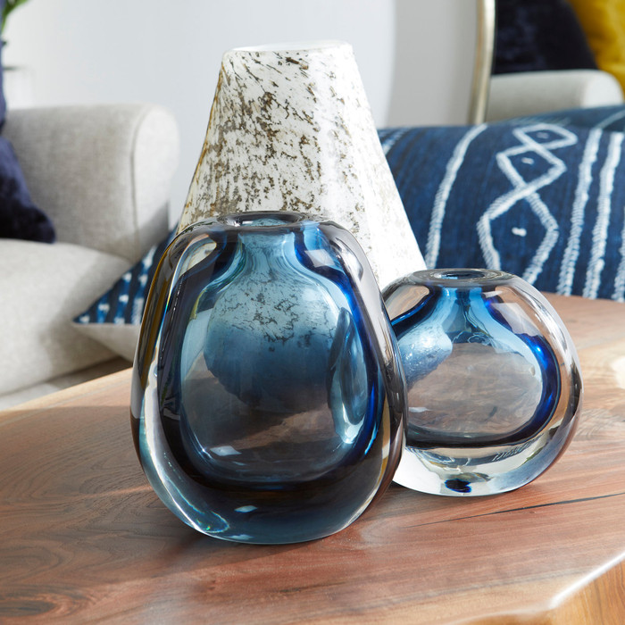Medium Jacinta Vase in Blue by Cyan Design