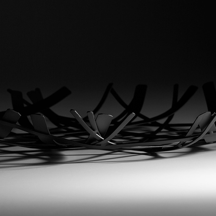 Medium Belgian Basket in Graphite by Cyan Design