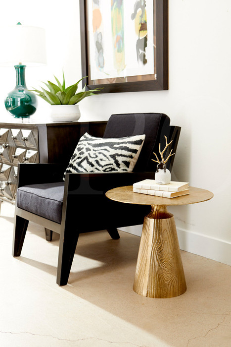 Oregonia Side Table in Brass by Cyan Design