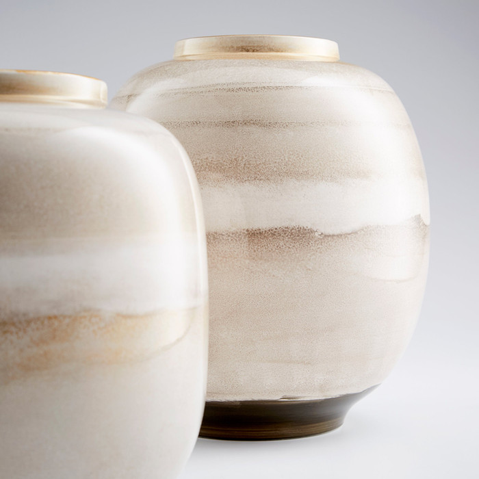 Small Kasha Vase in Mocha by Cyan Design