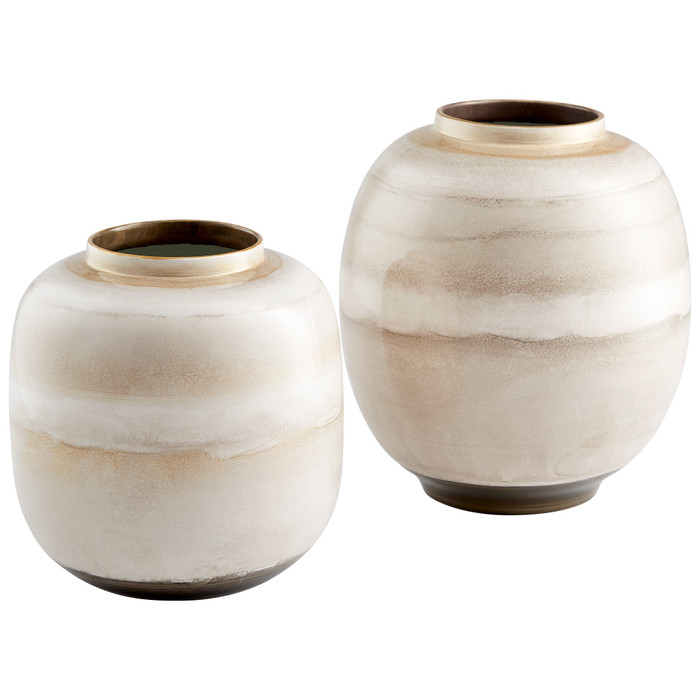 Small Kasha Vase in Mocha by Cyan Design