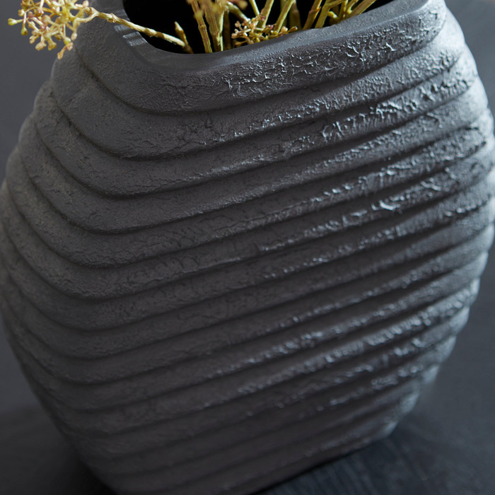 Small Moonstone Vase Designed by J Kent Martin in Gray by Cyan Design