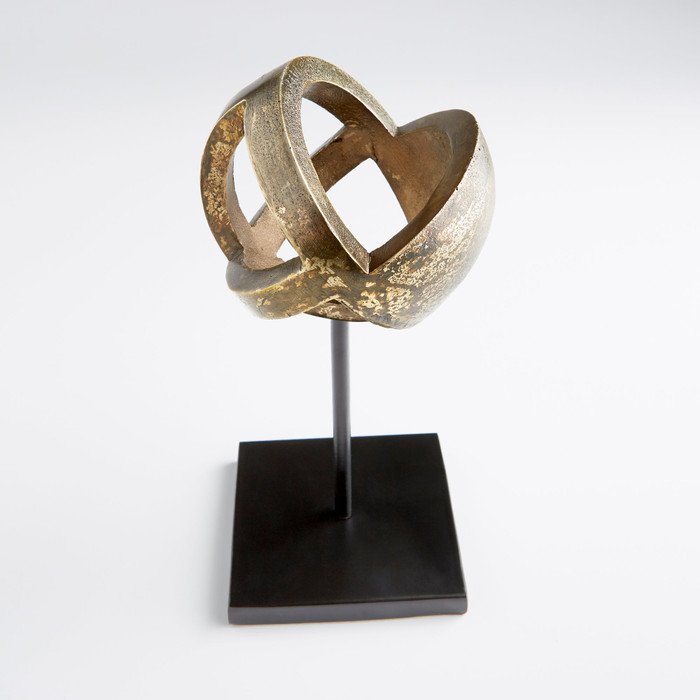 Large Grotto Sculpture Designed by J Kent Martin in Antique Brass And Black by Cyan Design