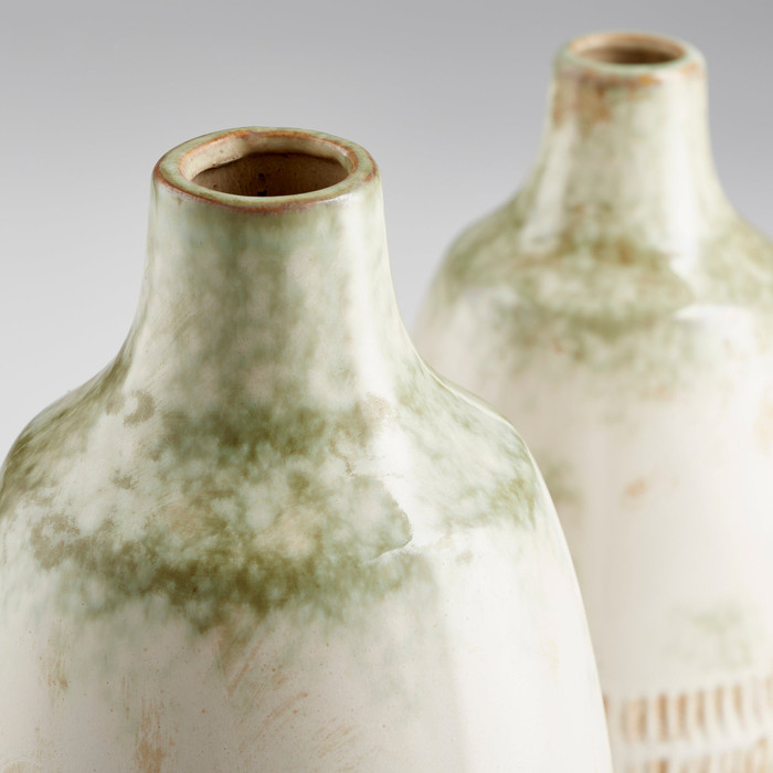 Large Yukon Vase in Olive Pearl Glaze by Cyan Design