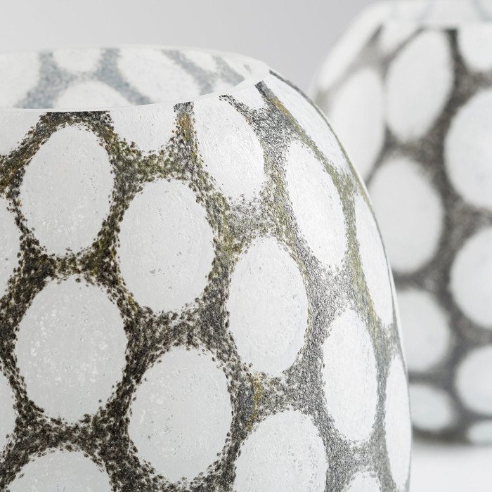 Small Brunson Vase in Brown And White by Cyan Design