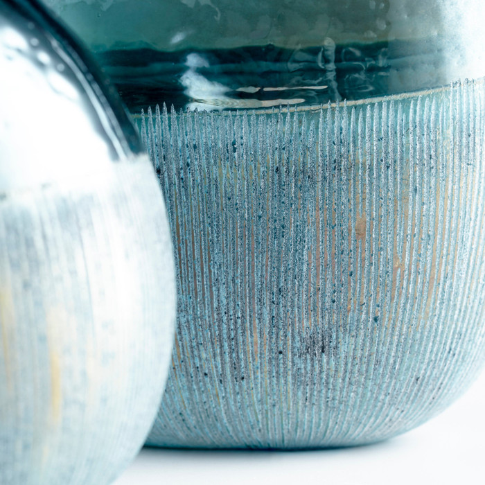 Small Cape Caspian Vase in Blue by Cyan Design