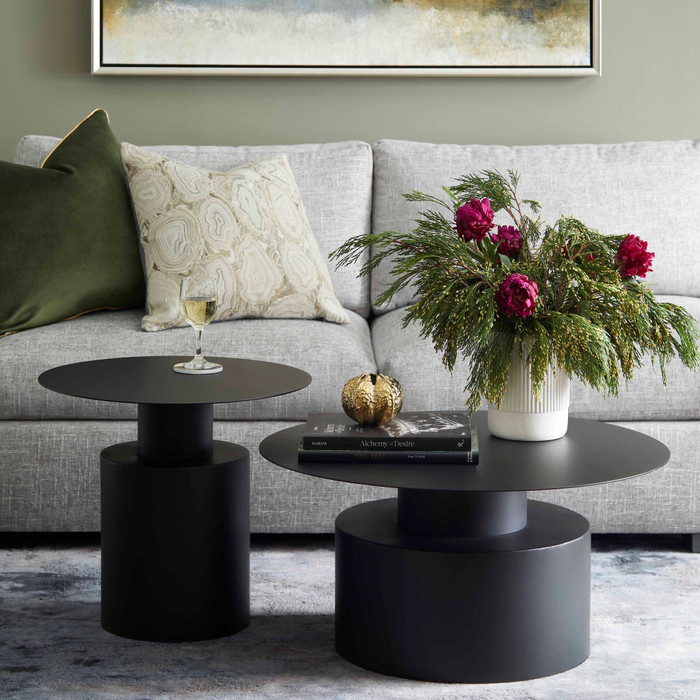 Flat Victor Table in Graphite by Cyan Design