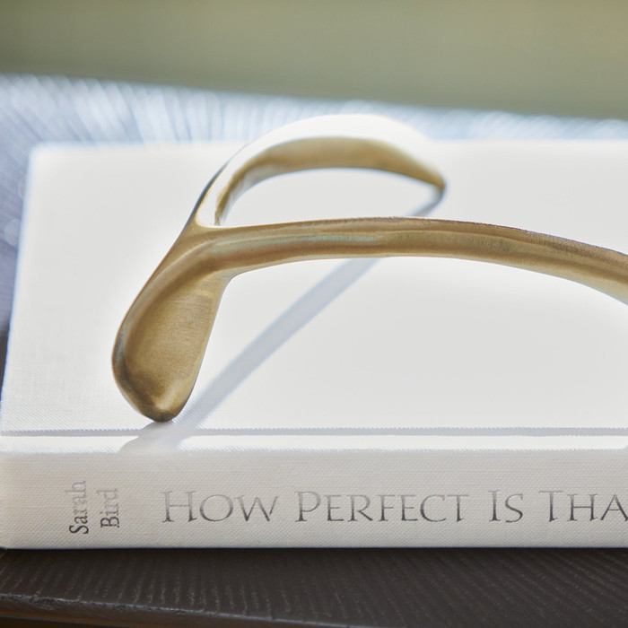 Wishbone Token in Aged Brass by Cyan Design