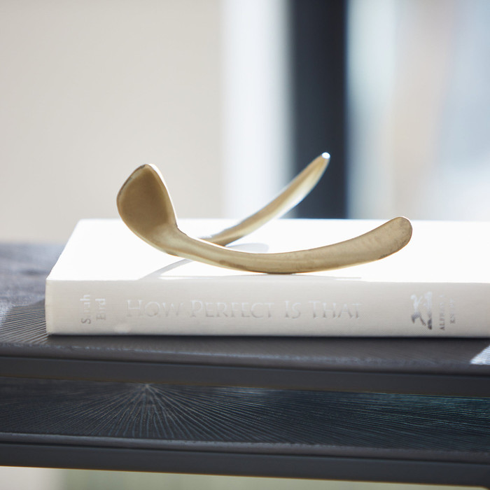Wishbone Token in Aged Brass by Cyan Design
