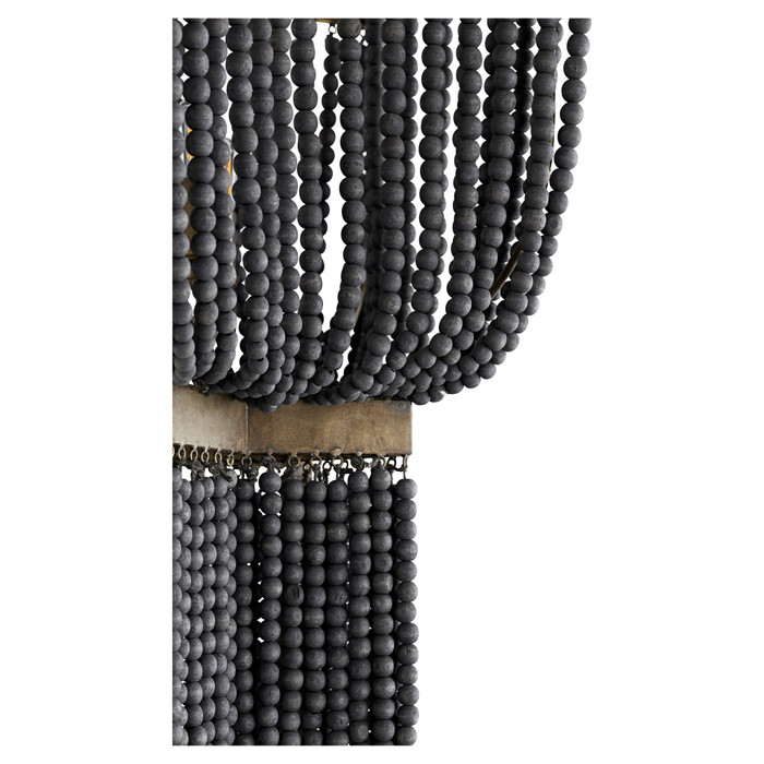 Wide Estrella Pendant in Black by Cyan Design