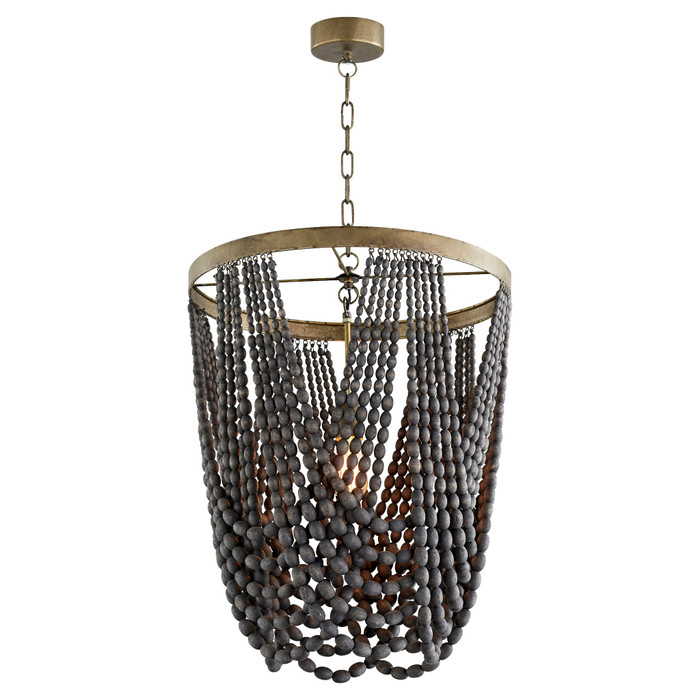 Long Hammock Pendant in Black by Cyan Design
