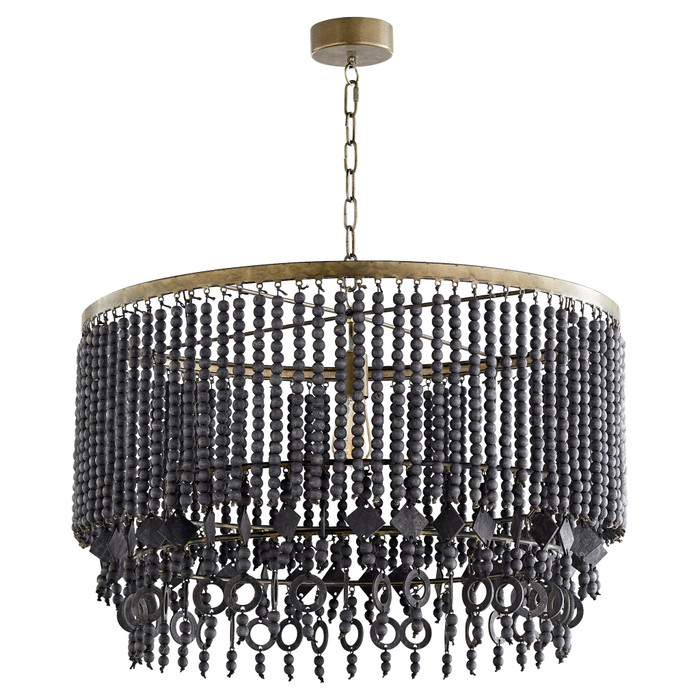 Estrella III Pendant Round in Black by Cyan Design