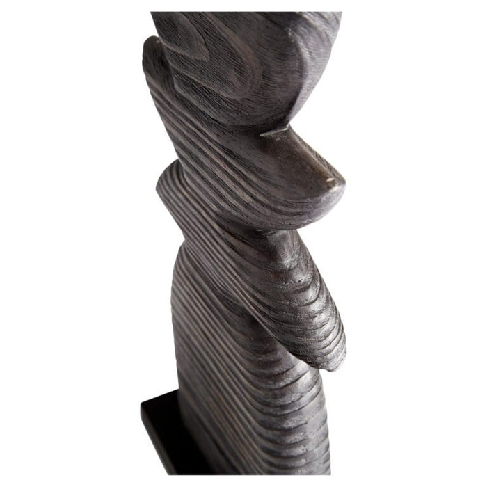Dark Crescent Sculpture in Black by Cyan Design