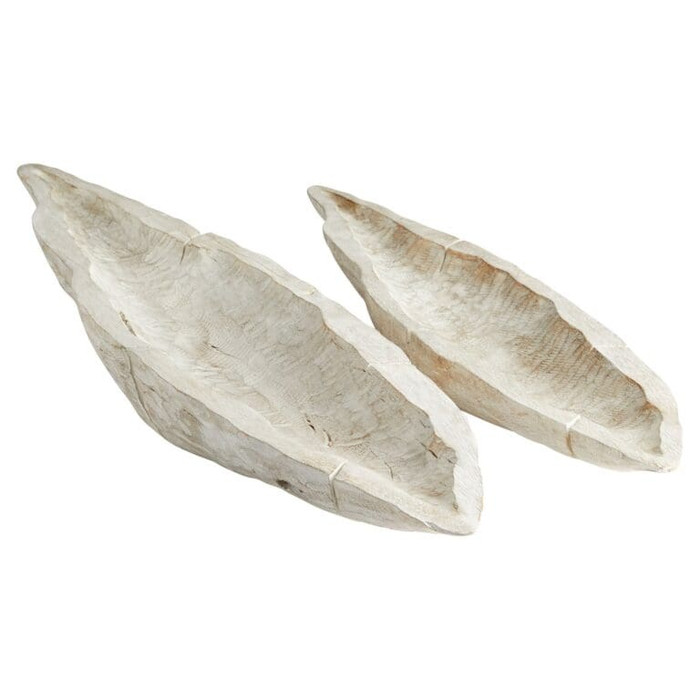 Large Navarro Tray in Whitewashed by Cyan Design