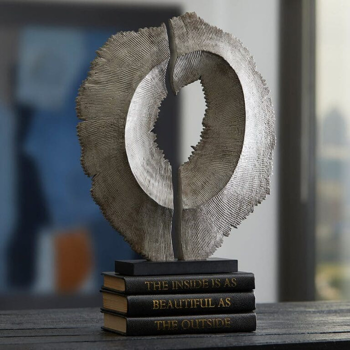 Bombay Sculpture in Whitewash by Cyan Design