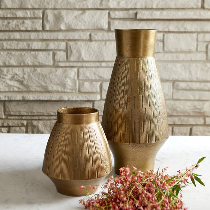 Aria Vase in Gold by Cyan Design