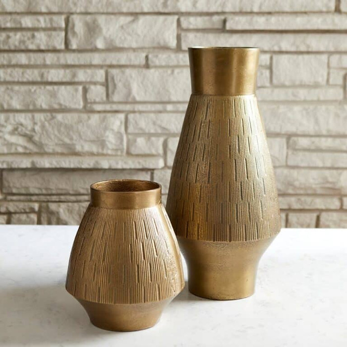 Aria Vase in Gold by Cyan Design