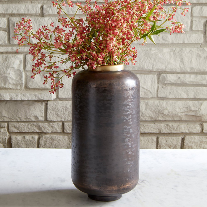 Small Akita Vase in Black by Cyan Design