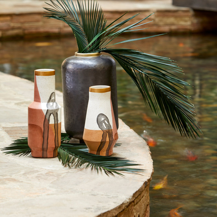 Large Hiraya Vase in Multi Color by Cyan Design