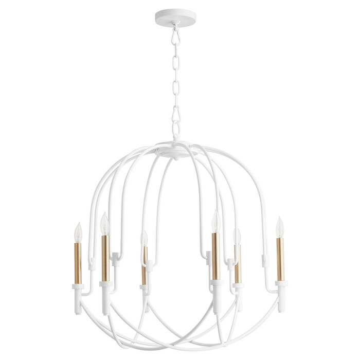 Linari Pendant in Studio White by Cyan Design