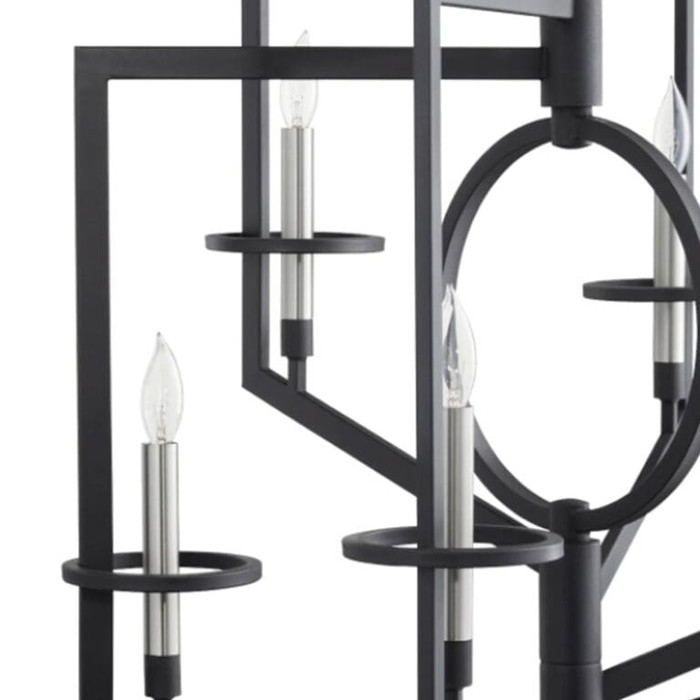 Oxalis Chandelier in Noir by Cyan Design