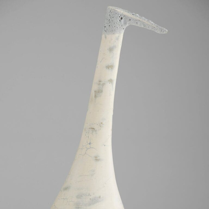 Large Egret Sculpture Designed by Ani Kasten in White by Cyan Design